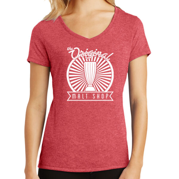 District ® - Women’s Perfect Tri ® V-Neck Tee - Screen Printed Logo Thumbnail