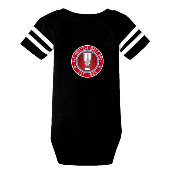 Rabbit Skins™ - Infant Football Fine Jersey Bodysuit - Printed Logo Thumbnail