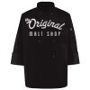 Ten Pearl Button Black Chef Coat Thumbnail