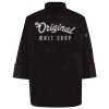 Ten Pearl Button Black Chef Coat Thumbnail