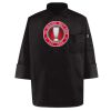 Black Knot Button Chef Coat Thumbnail